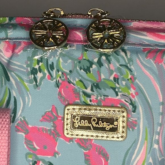 NWT Lilly Pulitzer Insulated Backpack Cooler Bag Best Fishes Pink Convertible - Picture 2 of 11